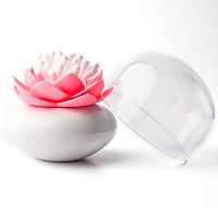 контейнер для хранения ватных палочек lotus белый-розовый в Вологде