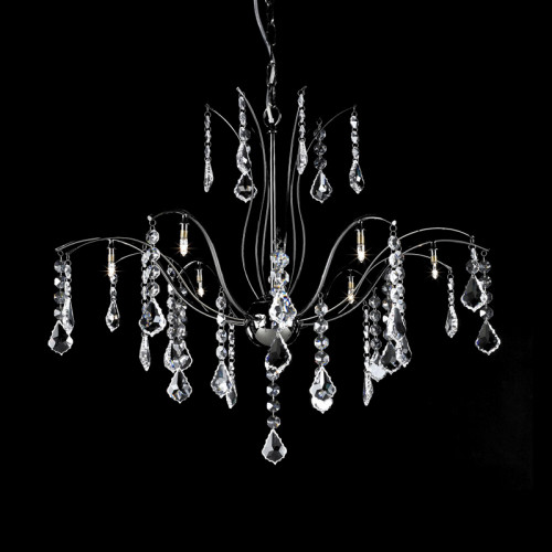 люстра md61005-8a от illuminati прозрачная/ хром в Вологде