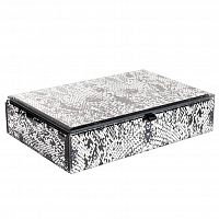 шкатулка для украшений кобра серая 23x15x5 см в Вологде