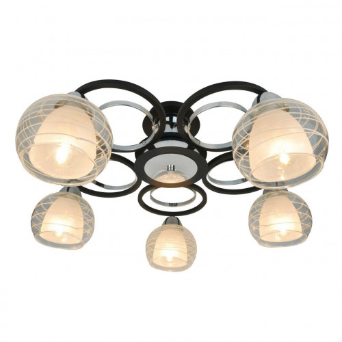 потолочная люстра arte lamp ginevra a1604pl-5bk в Вологде