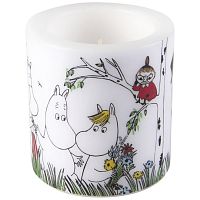свеча большая moomin счастливое семейство, 8 см в Вологде
