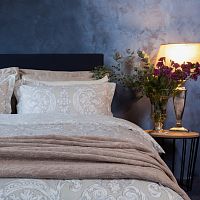 комплект постельного белья decoflux сатин семейный victoria ivory в Вологде