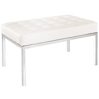 скамья bench белая кожа в Вологде