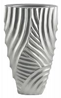 ваза с объемным рельефом 52 см frost pattern серебро в Вологде