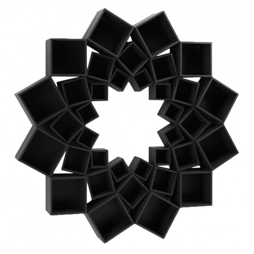 стеллаж лотос 3 круга черный от odingeniy в Вологде