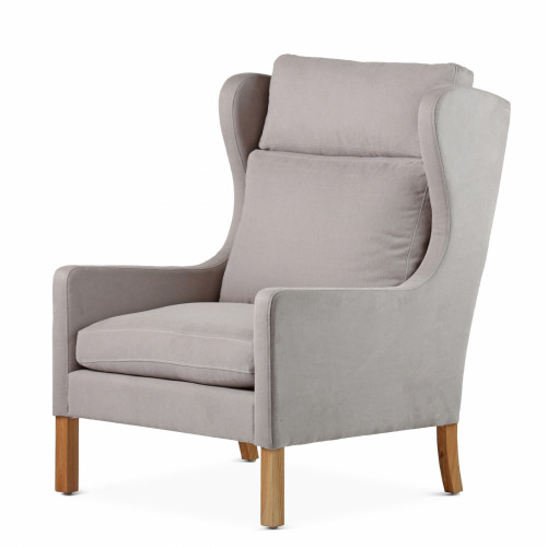 кресло wingback серый в Вологде