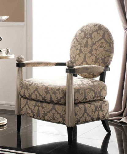 кресло черный лак/ сусальное серебро в Вологде