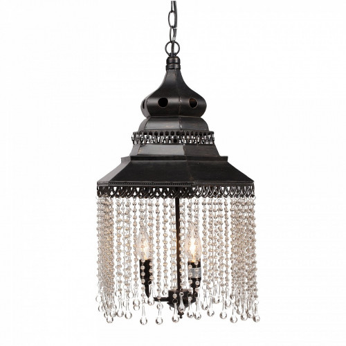 люстра подвесная черная с хрустальными подвесками chandelier в Вологде