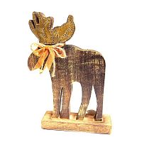 украшение новогоднее деревянное олень reindeer, 29х19х6 см в Вологде