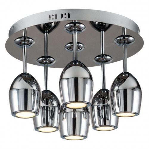 дизайнерская потолочная светодиодная люстра spot light merlot 1194668 хром в Вологде