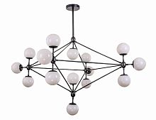 люстра modo 15 black+white черная, белые плафоны в Вологде
