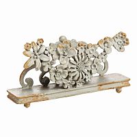 подставка для визиток pewter flower серая в Вологде