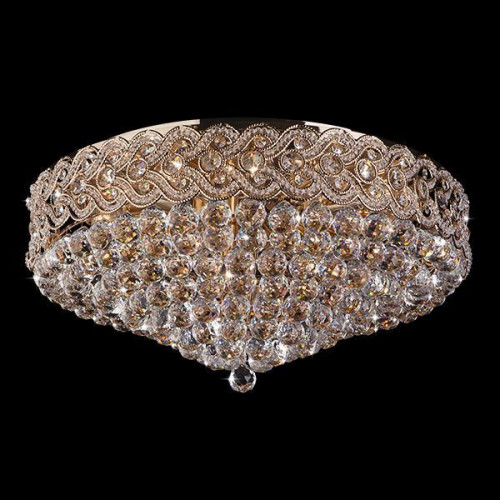 потолочная люстра eurosvet 3296/16 золото/прозрачный хрусталь strotskis в Вологде