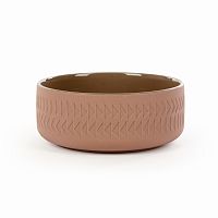 тарелка tactile диаметр 15 коричневый в Вологде