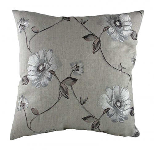 подушка с цветочным орнаментом gray flowers в Вологде