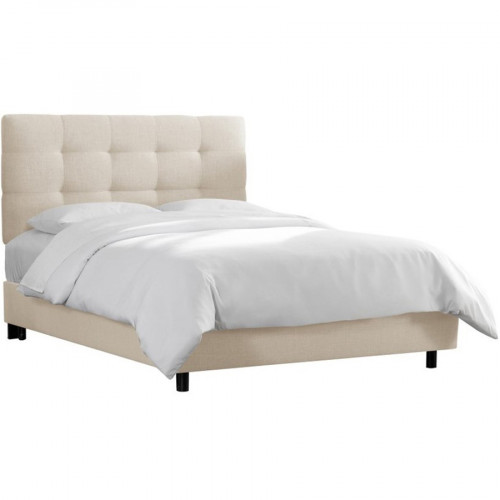 кровать двуспальная 180х200 белая alice tufted talc в Вологде