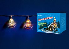 светодиодная гирлянда «колокольчики» 280см rgb (07919) uniel uld-s0280-020/dta rgb ip20 bells в Вологде