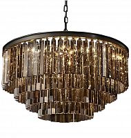 люстра odeon 4 rings smoke черное основание, дымчатое стекло в Вологде