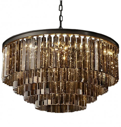 люстра odeon 4 rings smoke черное основание, дымчатое стекло в Вологде