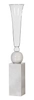 ваза настольная crystal circle white small в Вологде