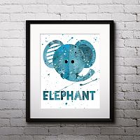 постер elephant а4 в Вологде