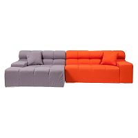 диван tufty-time sofa угловой модульный серый с оранжевым в Вологде