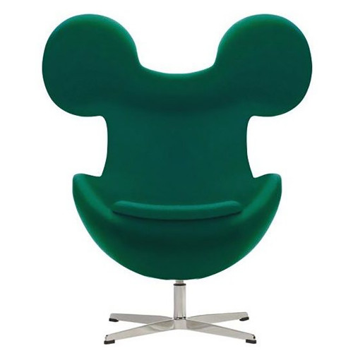 кресло egg mickey зеленое в Вологде