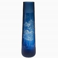 ваза стеклянная (синяя) 75*20 в Вологде