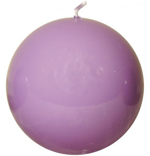свеча-шар сиреневая, 8 см в Вологде