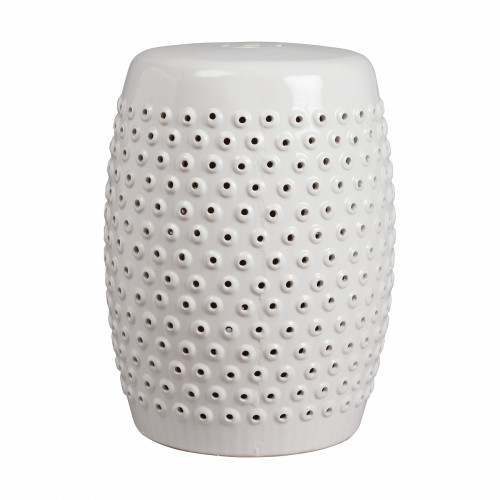 керамический столик-табурет cutwork garden stool белый в Вологде
