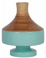 ваза настольная rustic chic vase wood blue в Вологде