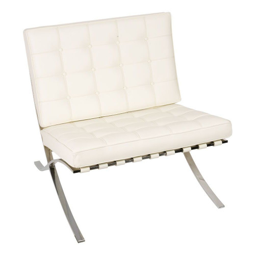 кресло barcelona style chair белое в Вологде