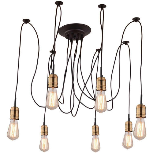 подвесная люстра arte lamp mazzetto a4290sp-7bk в Вологде